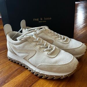 Rag & Bone White Sneakers Retro Runners NWT 36.5